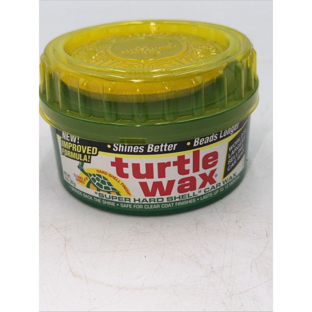 VTG 1994 Turtle Wax Super Hard Shell Car Wax Kit NOS Tin Mock Turtle Ad Prop